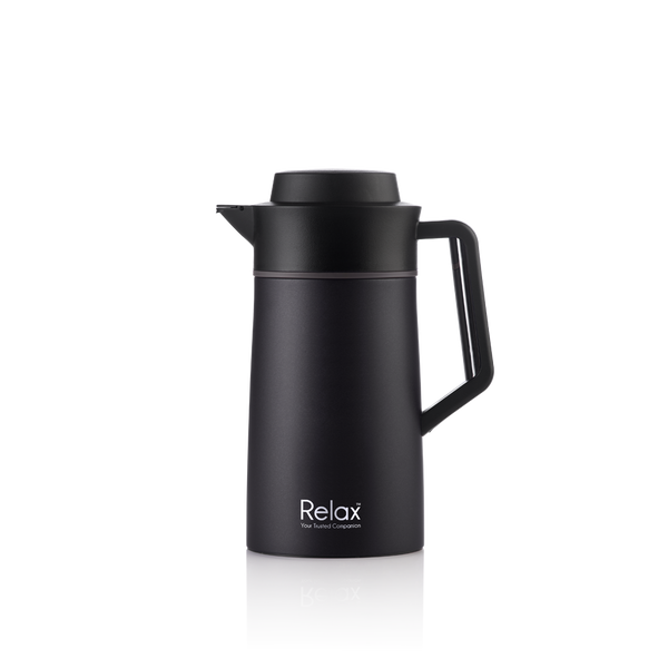 RELAX 1500ML 18.8 STAINLESS STEEL THERMAL CARAFE - BLACK (D2800 SERIES)