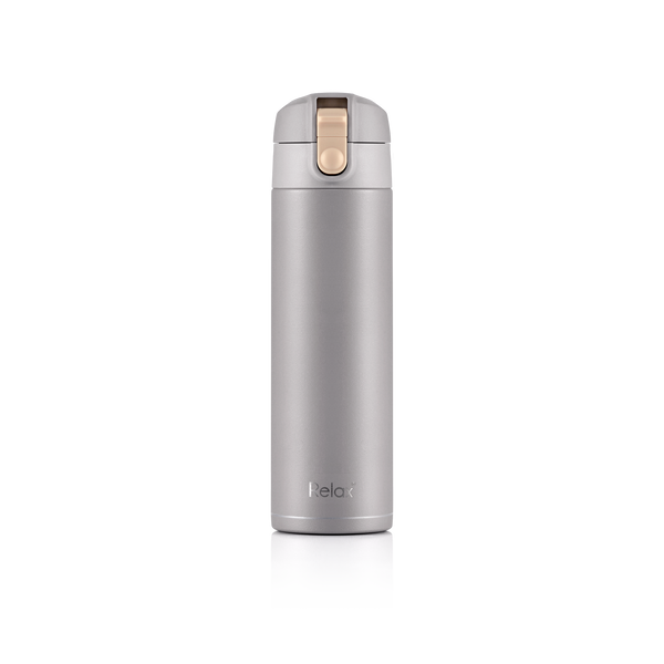 RELAX 450ML LISSE STAINLESS STEEL THERMAL FLASK - DOVE