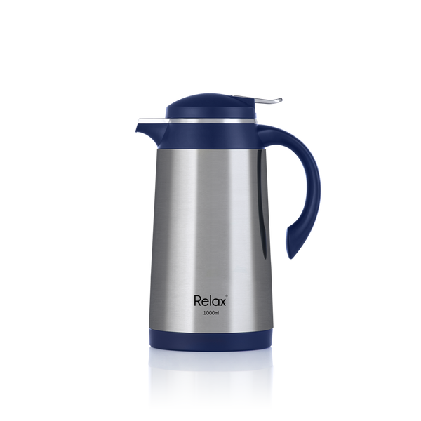 RELAX 1000ML VERRA STAINLESS STEEL THERMAL CARAFE - BLUE (D4100 SERIES)