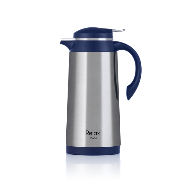 RELAX 1300ML VERRA STAINLESS STEEL THERMAL CARAFE - BLUE (D4100 SERIES)