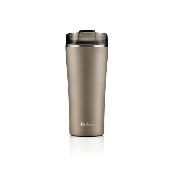 RELAX 480ML EXECUTIVE STAINLESS STEEL THERMAL TUMBLER - TAUPE
