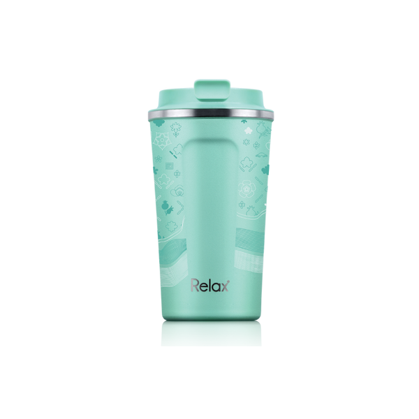 [PRE-ORDER] RELAX X MyHans 十二花神 400ML PETIT JOY STAINLESS STEEL THERMAL TUMBLER - Cyan