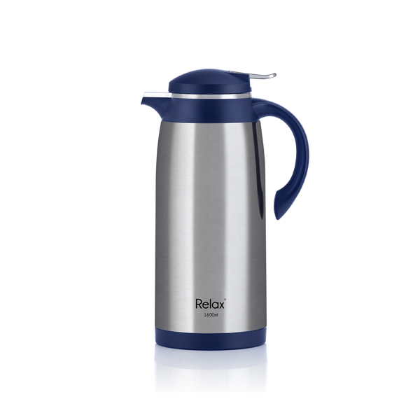 RELAX 1600ML VERRA STAINLESS STEEL THERMAL CARAFE - BLUE (D4100 SERIES)