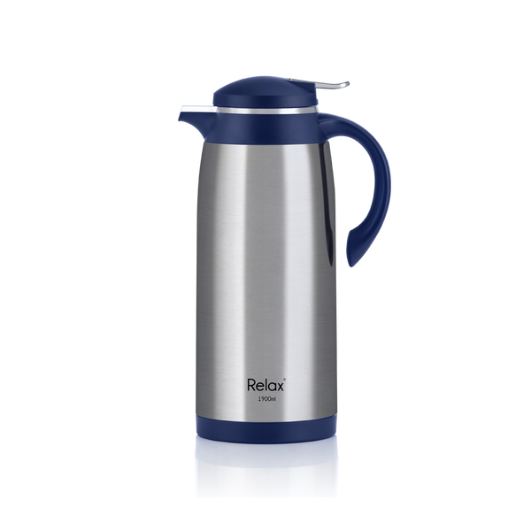 RELAX 1900ML VERRA STAINLESS STEEL THERMAL CARAFE - BLUE (D4100 SERIES)