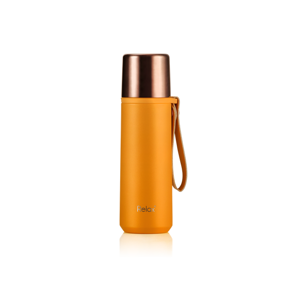 500ML RELAX 18.8 STAINLESS STEEL THERMAL FLASK - ORANGE