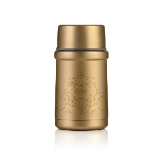 RELAX 720ML 18.8 STAINLESS STEEL THERMAL FOOD JAR - GOLD